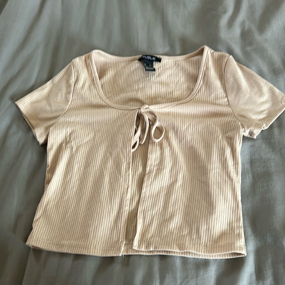 short sleeve tie cardigan